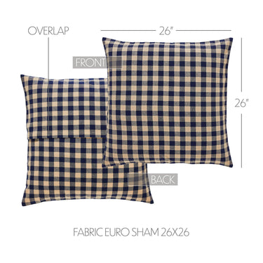 My Country Fabric Euro Sham 26x26 - The Fox Decor